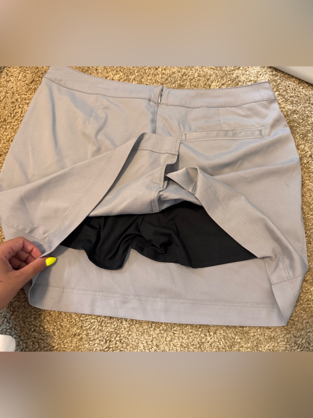 PGA Tour Light Gray Women's Golf Shorts - Picture 3 of 4